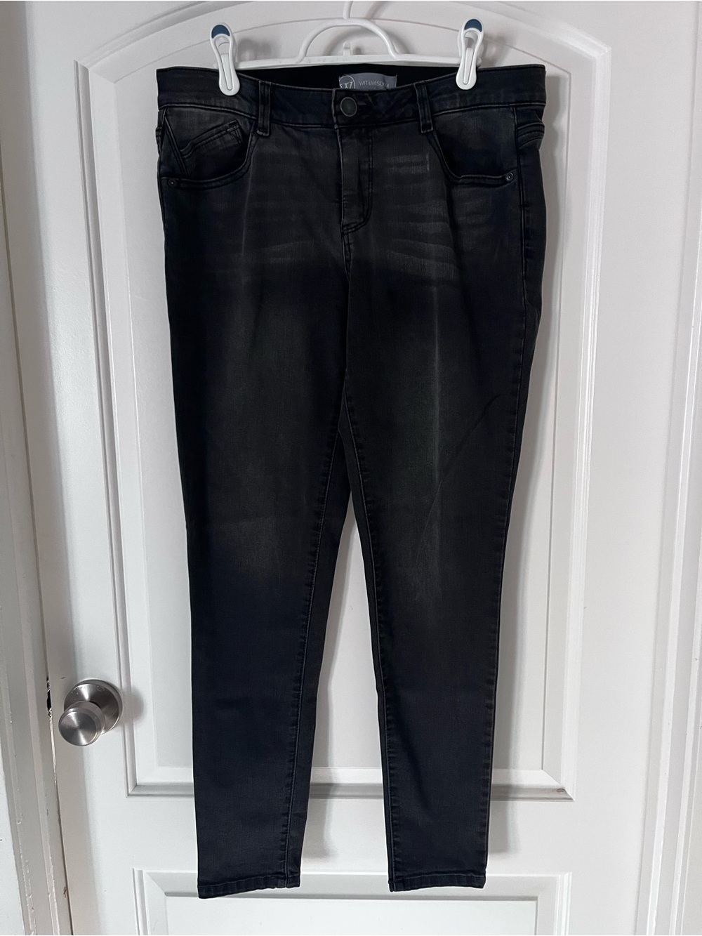 Wit & Wisdom Black Women's Slim Fit Skinny Jeans High Rise